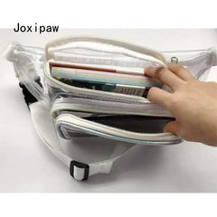 Outdoor Sports Fanny Pack for Women PVC Waist Pack