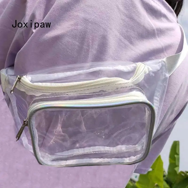 Outdoor Sports Fanny Pack for Women PVC Waist Pack