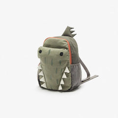 3D Green Cartoon Backpack for Kids