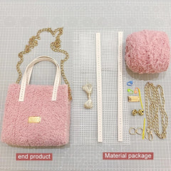 DIY Fleece Shoulder Bag Crossbody Soft Material Kit
