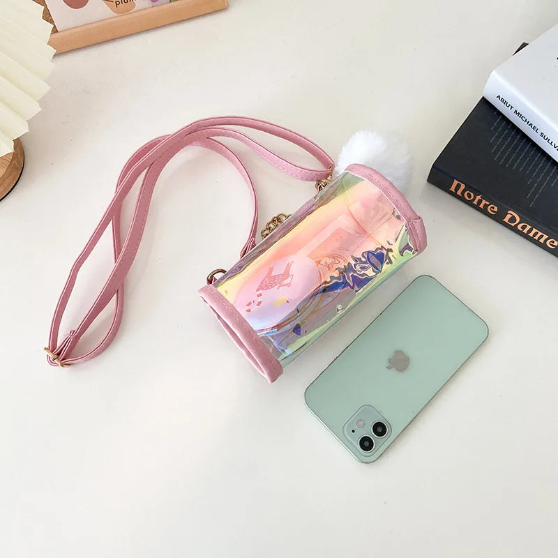 Laser Transparent Crossbody Bag for Women