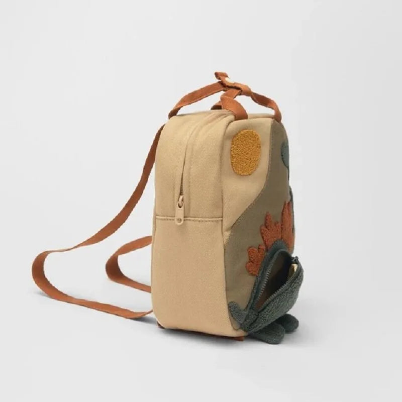Dinosaur Embroidery Kids Backpack Kindergarten Cartoon Bag
