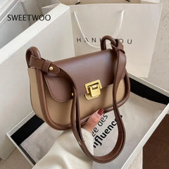 Solid Pu Leather Female Shoulder Bag Ladies Handbags