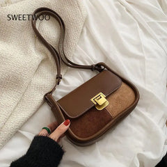 Solid Pu Leather Female Shoulder Bag Ladies Handbags