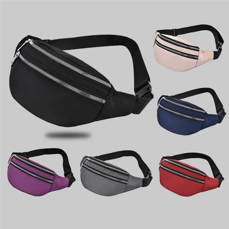 Women's Waterproof Waist Bag Fanny Pack Travel Crossbody Chest Bag