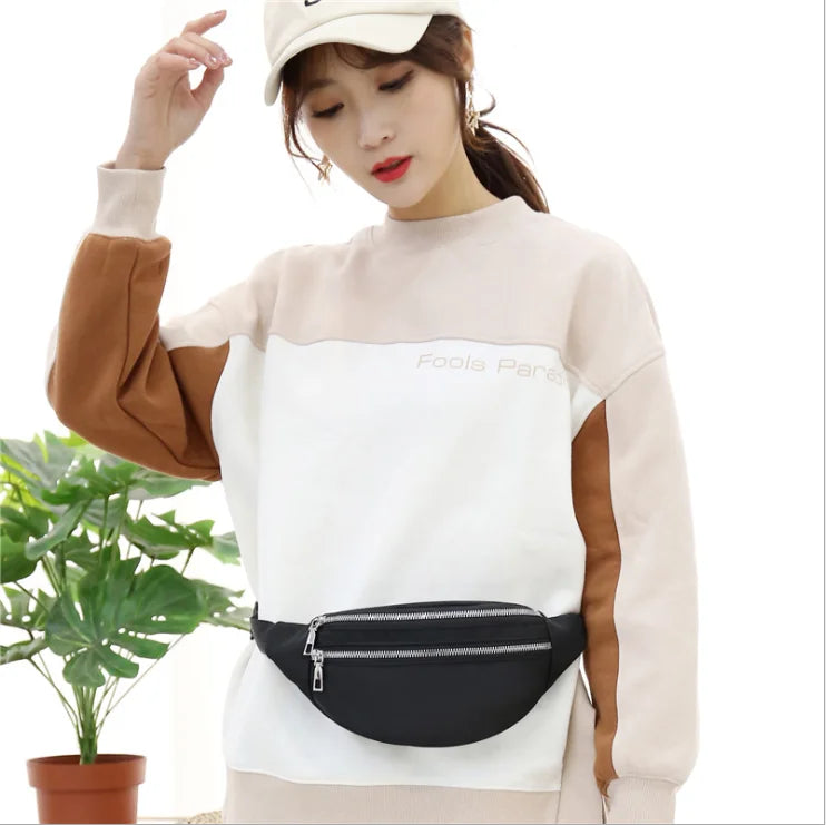 Women's Waterproof Waist Bag Fanny Pack Travel Crossbody Chest Bag