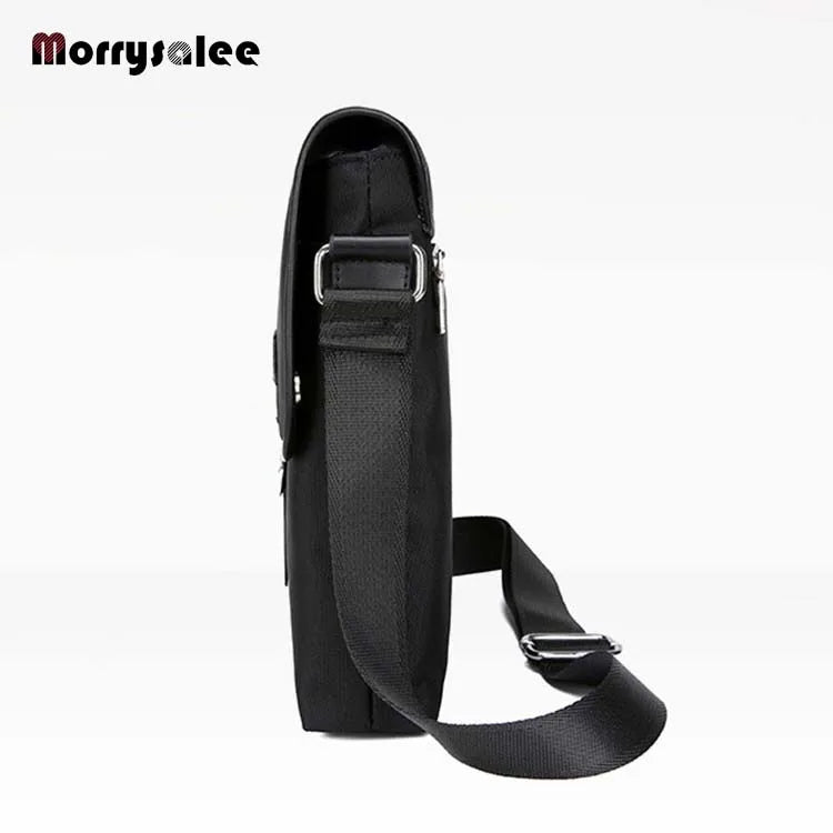 Men's Leather Messenger Bag Business Cross Body Briefcase