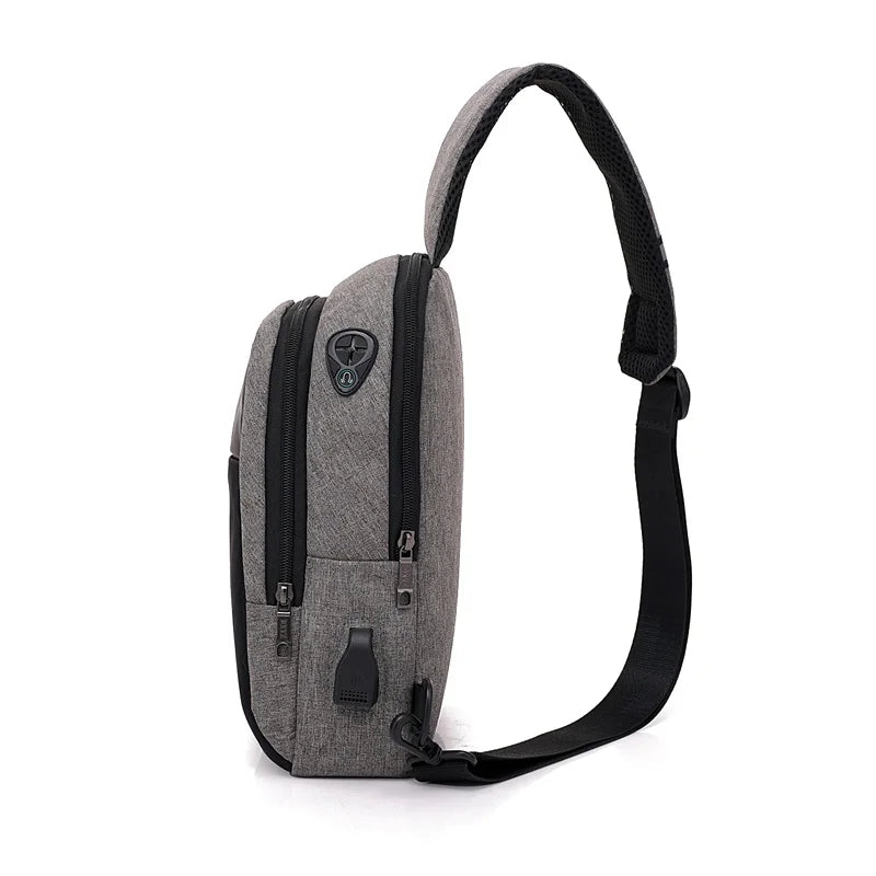 Men's Messenger Chest Bag Single Shoulder Strap Pack