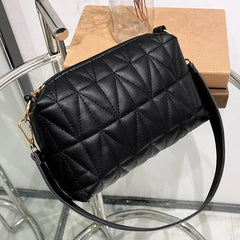 Embroidered Bag Rhombic Chain Small Fresh Shoulder Messenger Bag