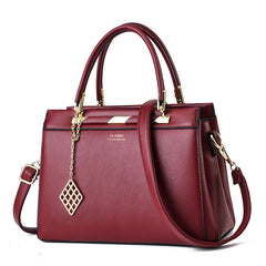 Retro Embroidery Shoulder Bag Large Capacity PU