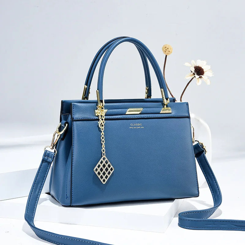 Retro Embroidery Shoulder Bag Large Capacity PU