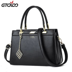 Retro Embroidery Shoulder Bag Large Capacity PU