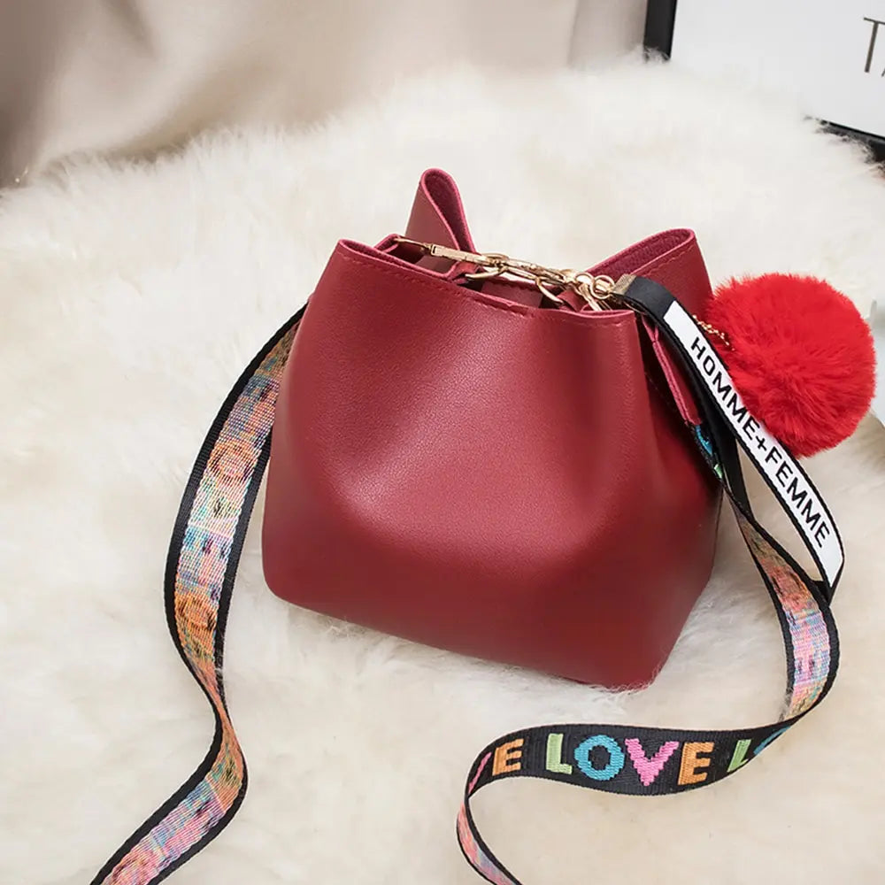 Vintage Bucket Bag Crossbody Shoulder Tote