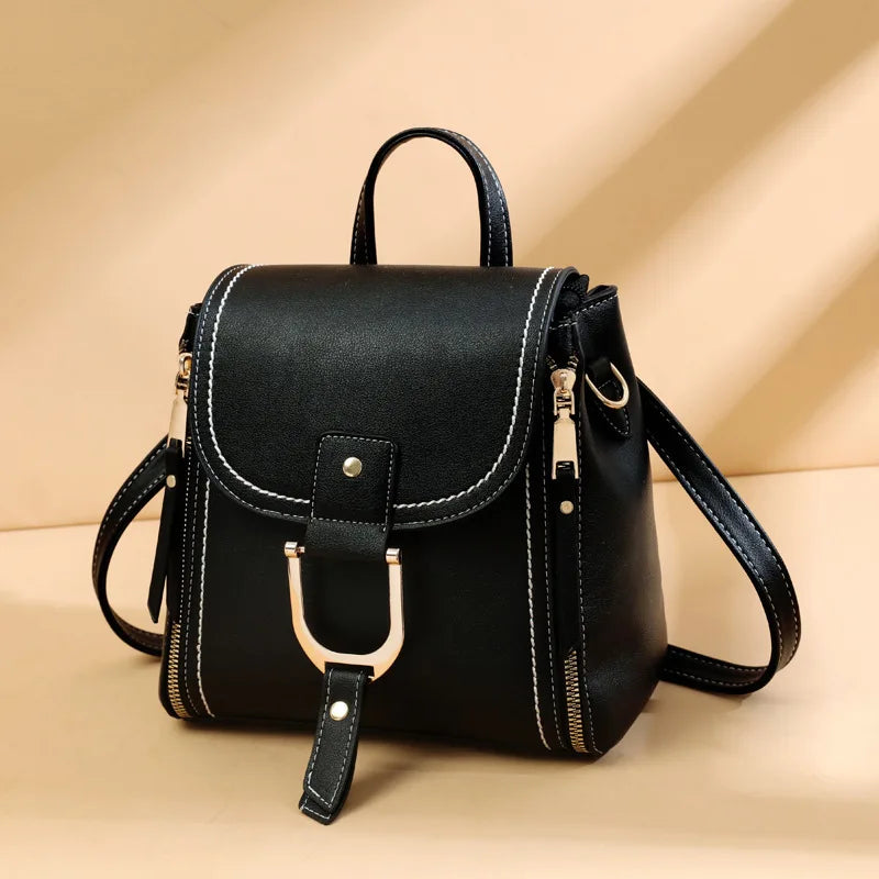 Stylish Mini Leather Backpack for Women