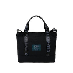 Canvas Shoulder Bag Large Capacity Crossbody Letters Handbag