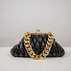 Quilted Mini Crossbody Handbag for Women, Solid Color Shoulder Bag