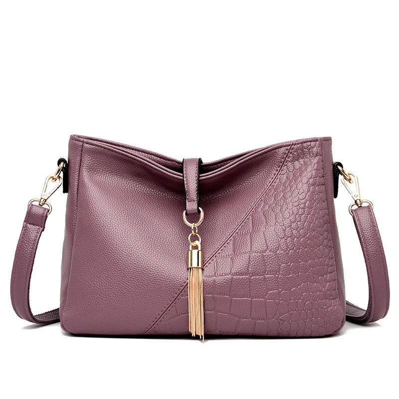 Tassel Women Handbags Leather Shoulder Bags