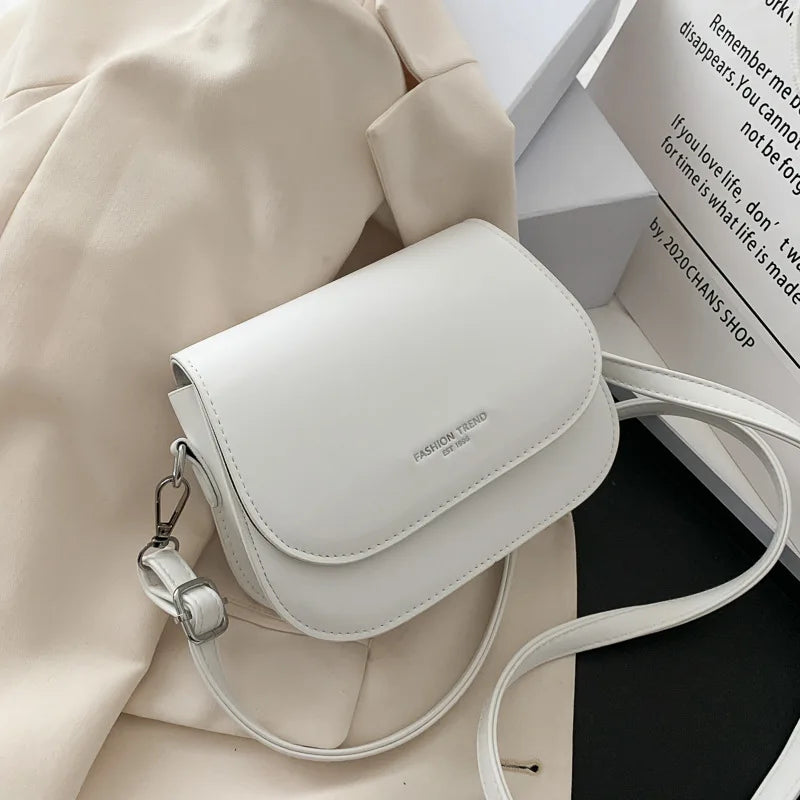 Solid Flap Shoulder Bag Crossbody Bags for Women