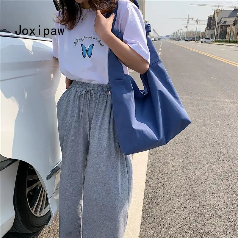 Vintage Multifunctional Tote Bag for Women - Large Capacity Shoulder Bag