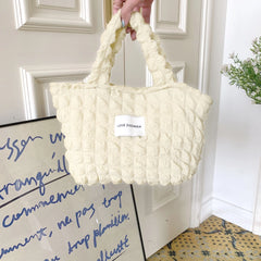 Women Canvas Shoulder Bag Casual Handbag Tote Bag Reusable Large Capacity
