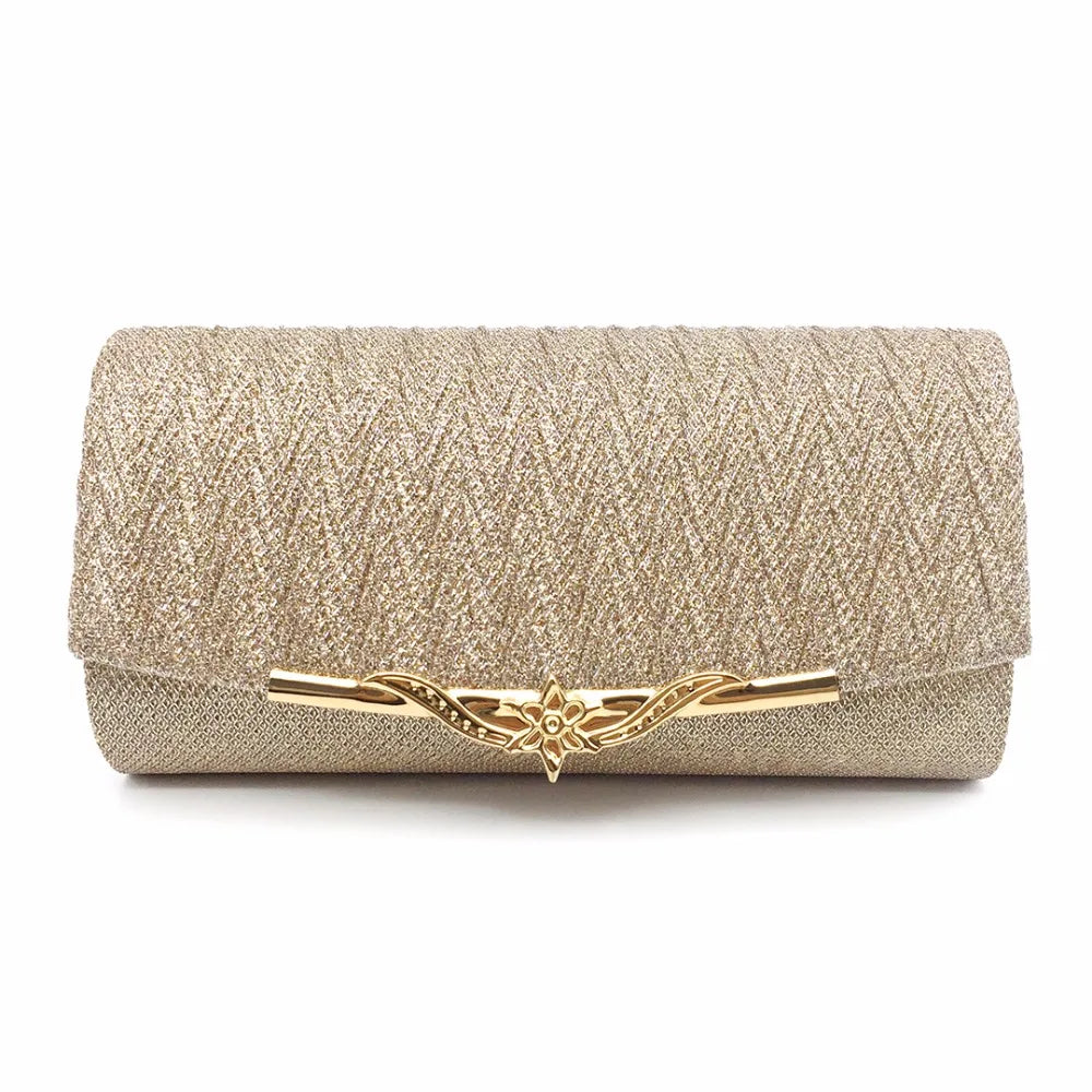 Glitter Evening Bag for Women Wedding Clutch Handbag with Chain Shoulder Strap