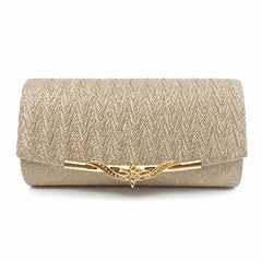 Glitter Evening Bag for Women Wedding Clutch Handbag with Chain Shoulder Strap