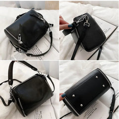 Women Messenger Bags Bucket Bag Leather Crossbody Handbag