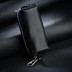 Leather Keychain Men Women Key Holder Organizer Pouch Car Key Bag