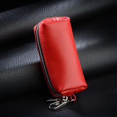 Leather Keychain Men Women Key Holder Organizer Pouch Car Key Bag