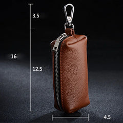 Leather Keychain Men Women Key Holder Organizer Pouch Car Key Bag