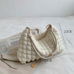 Soft Winter Shoulder Bag Large Tote Armpit Handbag