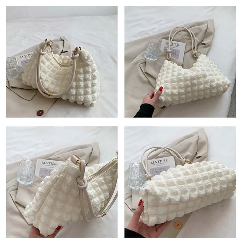 Soft Winter Shoulder Bag Large Tote Armpit Handbag