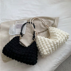 Soft Winter Shoulder Bag Large Tote Armpit Handbag
