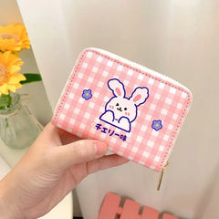 Cute Cartoon Bear Mini Coin Wallet Zipper Purse Key Case