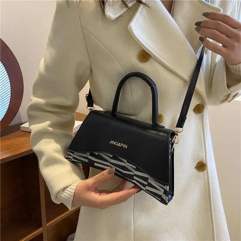 Patchwork Messenger Bags All-match Shoulder Bag
