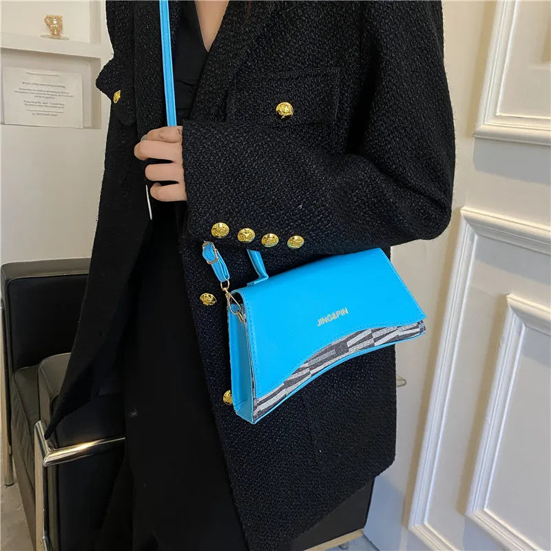 Patchwork Messenger Bags All-match Shoulder Bag
