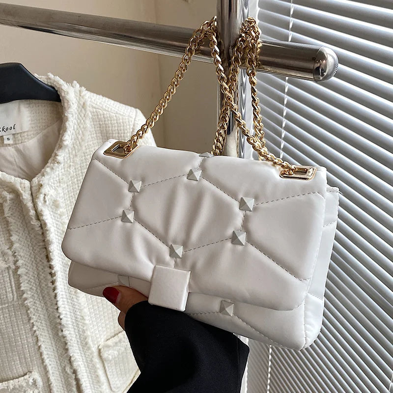 Crossbody Rhombus Bag High Quality Red Women's Shoulder Bag
