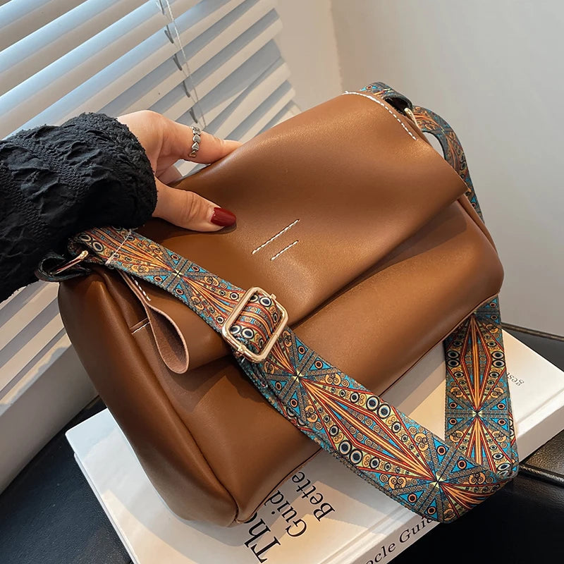 High-Quality Texture Broad Shoulder Bags for Women