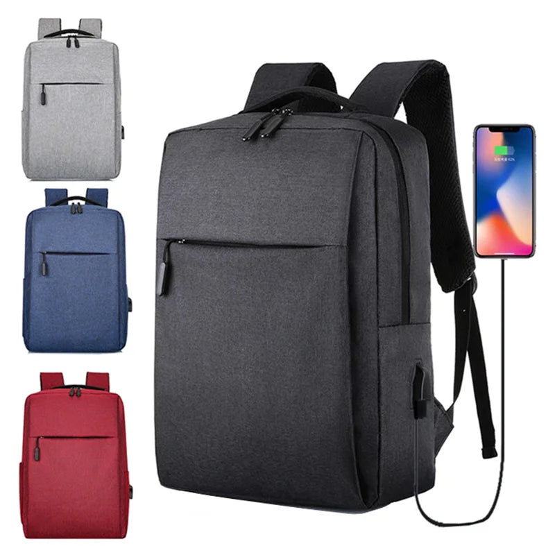 Anti Theft Laptop USB Backpack School Bag Rucksack