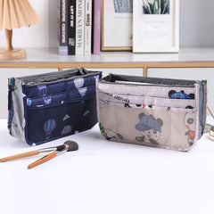 Large Capacity Cosmetic Bag Nylon Travel Organizer Handbag Makeup Bag
