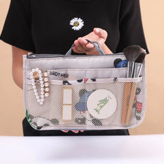 Large Capacity Cosmetic Bag Nylon Travel Organizer Handbag Makeup Bag
