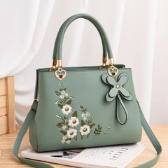 Embroidery High Capacity Women's Handbag