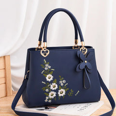 Embroidery High Capacity Women's Handbag