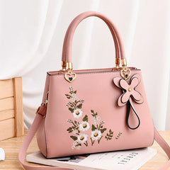 Embroidery High Capacity Women's Handbag