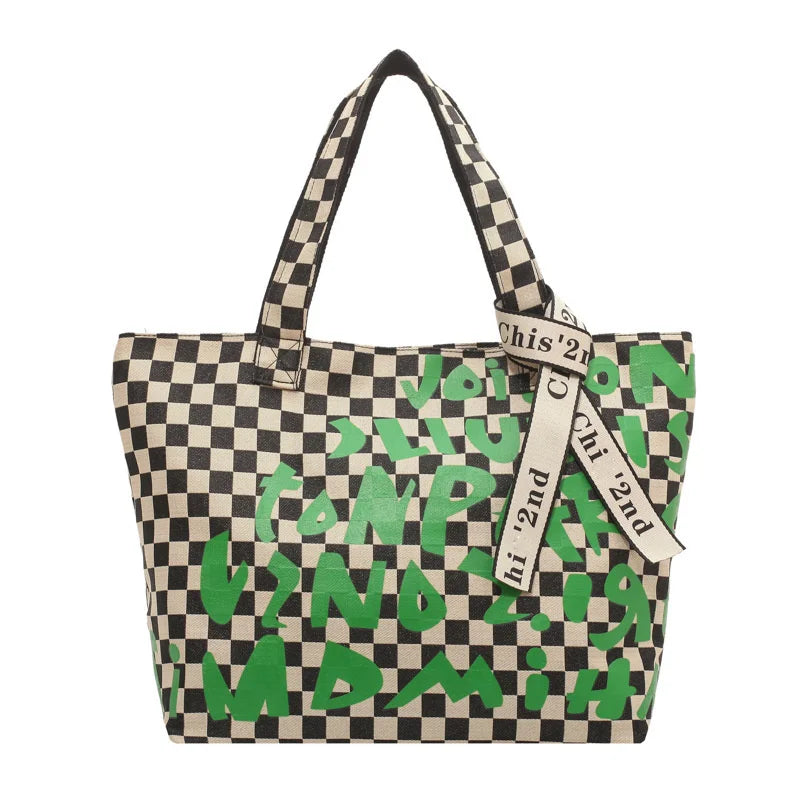 Canvas Tote Bag For Ladies Orange Large Women Handbags