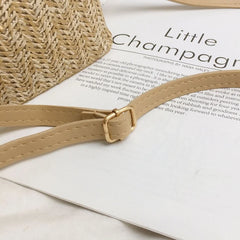 Linen Straw Shell Fawn Shoulder Diagonal Women's Bag National Style Bag
