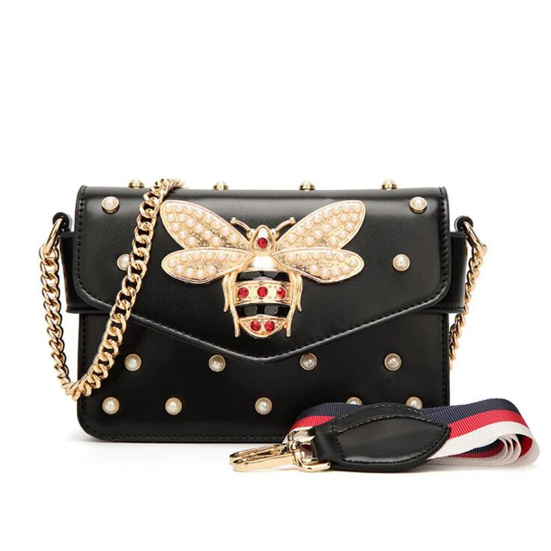 Diamond Women Handbag Messenger Bag Style PU Leather Bags