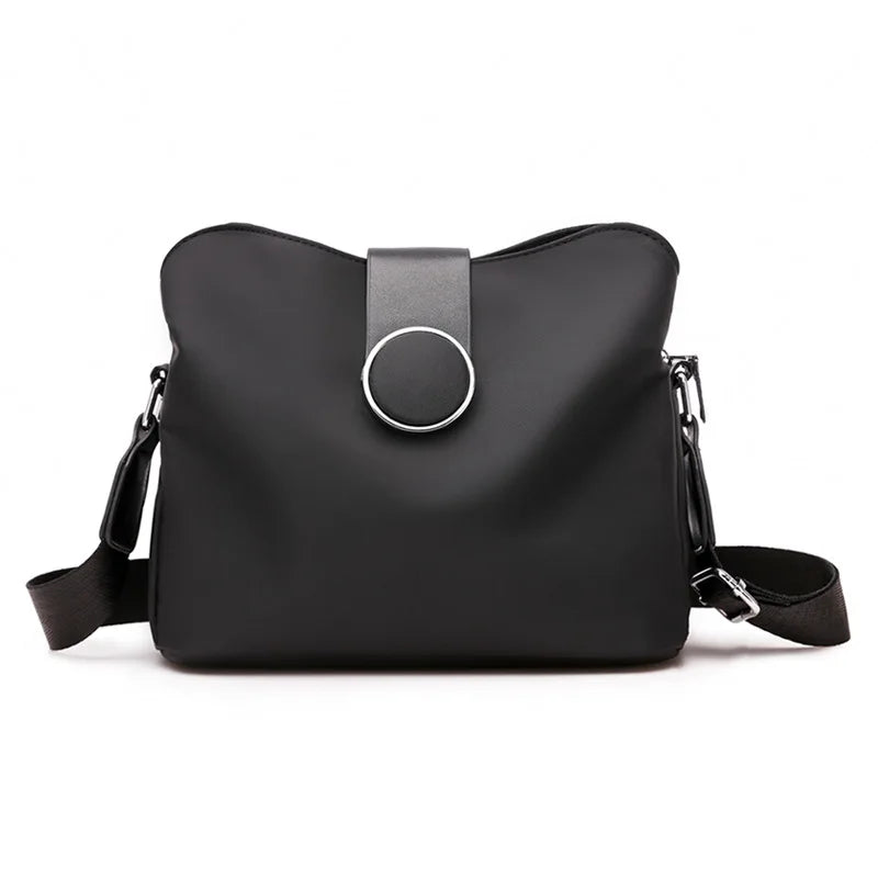 Multi-layer Nylon Shoulder Messenger Bag for Women