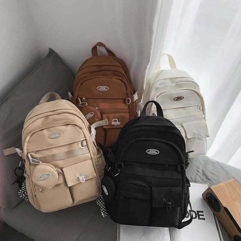 Waterproof Multi-Pocket Youth Backpack for Teenage Girls Boys