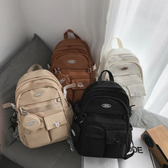 Waterproof Multi-Pocket Youth Backpack for Teenage Girls Boys